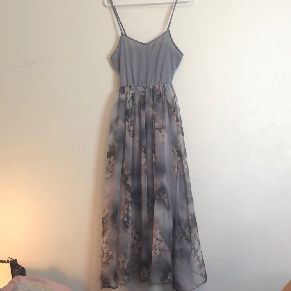 Grey maxi dress